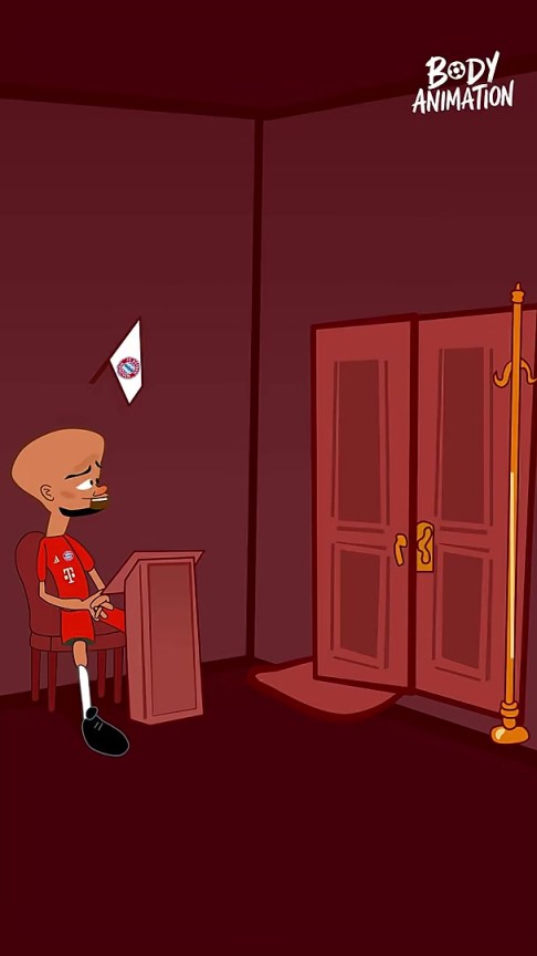 就這么短？外網(wǎng)動(dòng)畫(huà)惡搞：杰克遜去慕尼黑在孔帕尼面前轉(zhuǎn)了一圈！